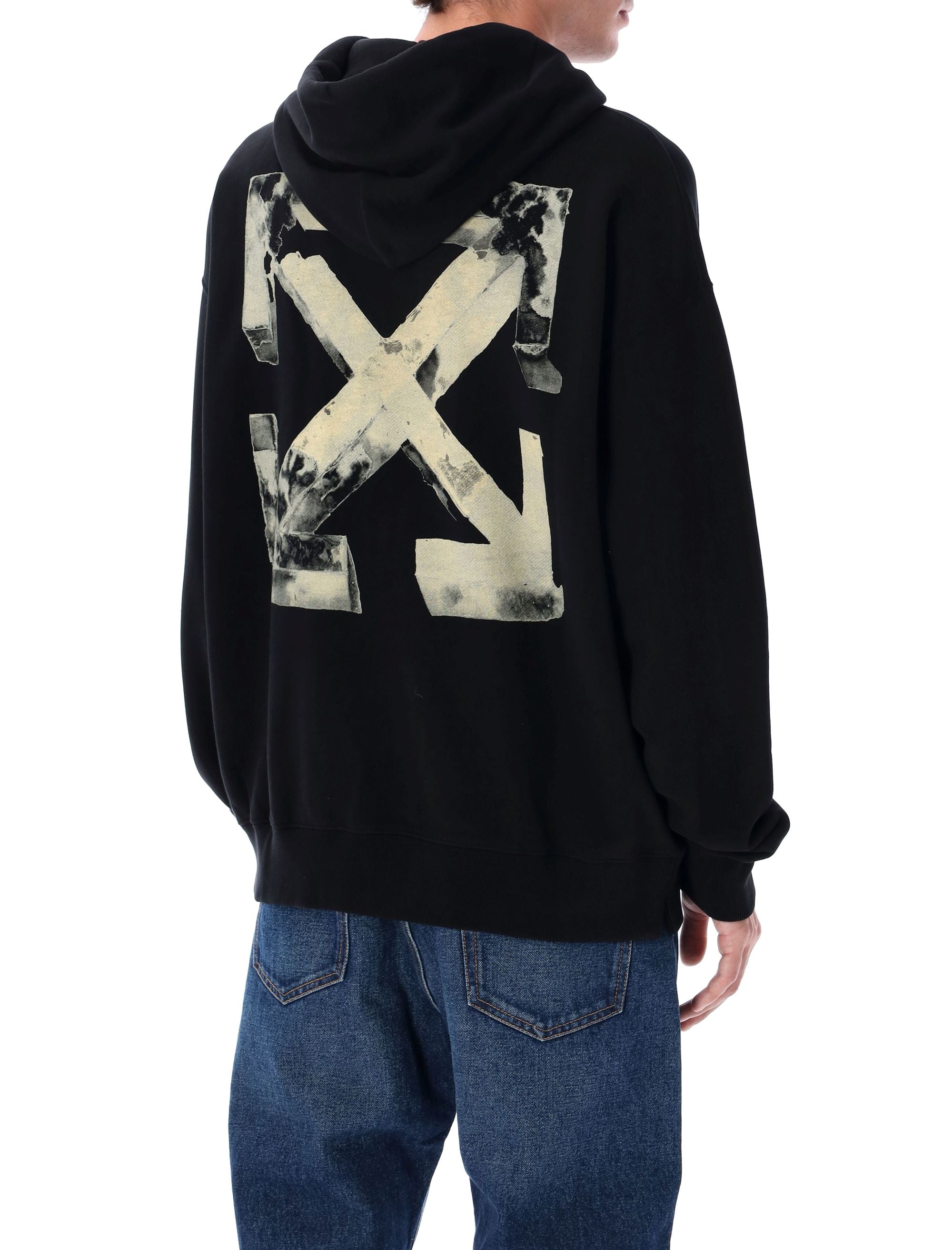 OFF-WHITE Relaxed Fit Cloudy Arrow Hoodie - Size L