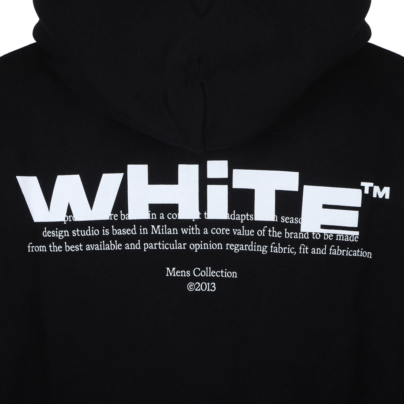 OFF-WHITE Men's Cotton Fabric Coat with Rib Details
