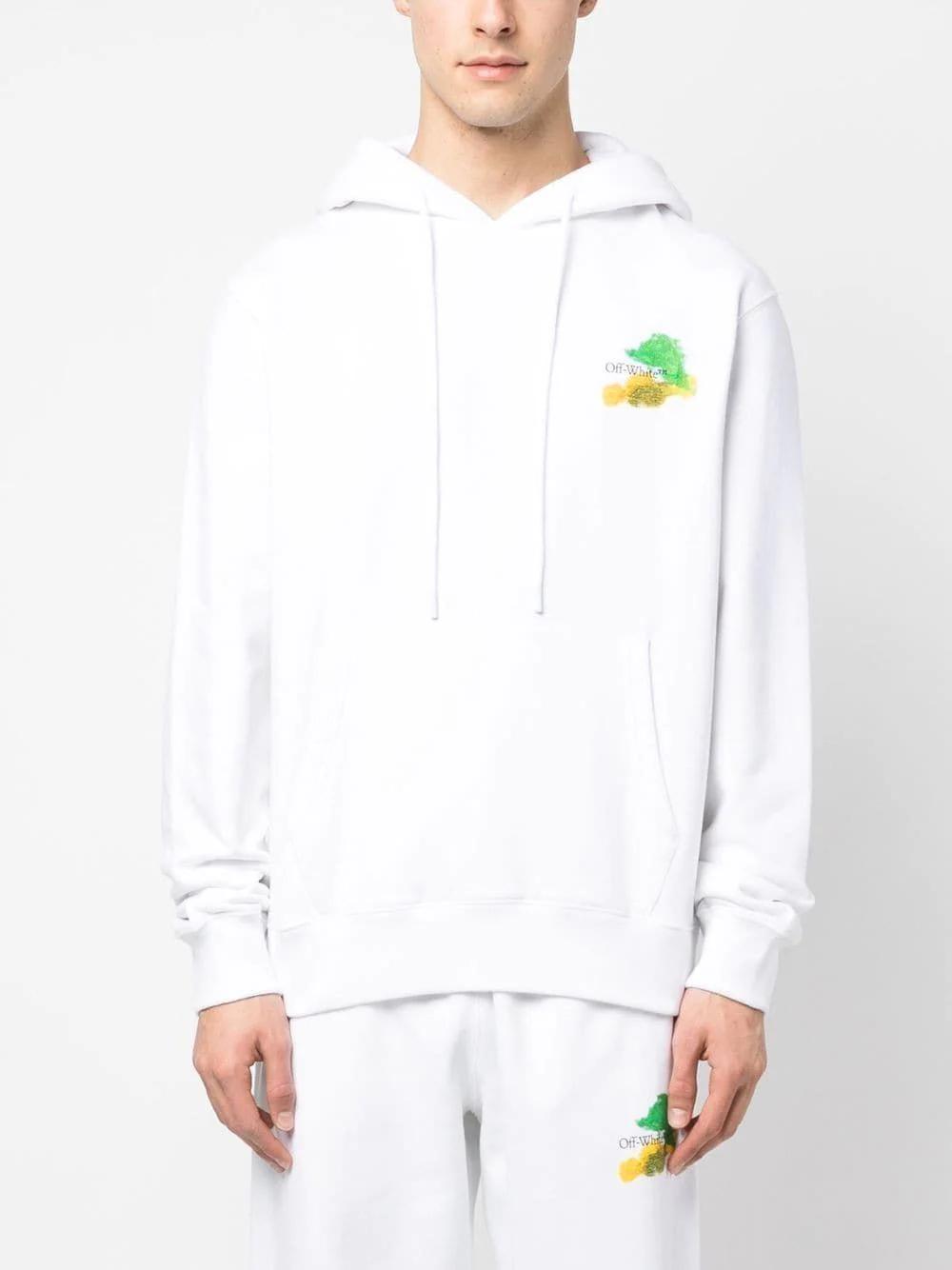 OFF-WHITE Slim Fit Cotton Hoodie