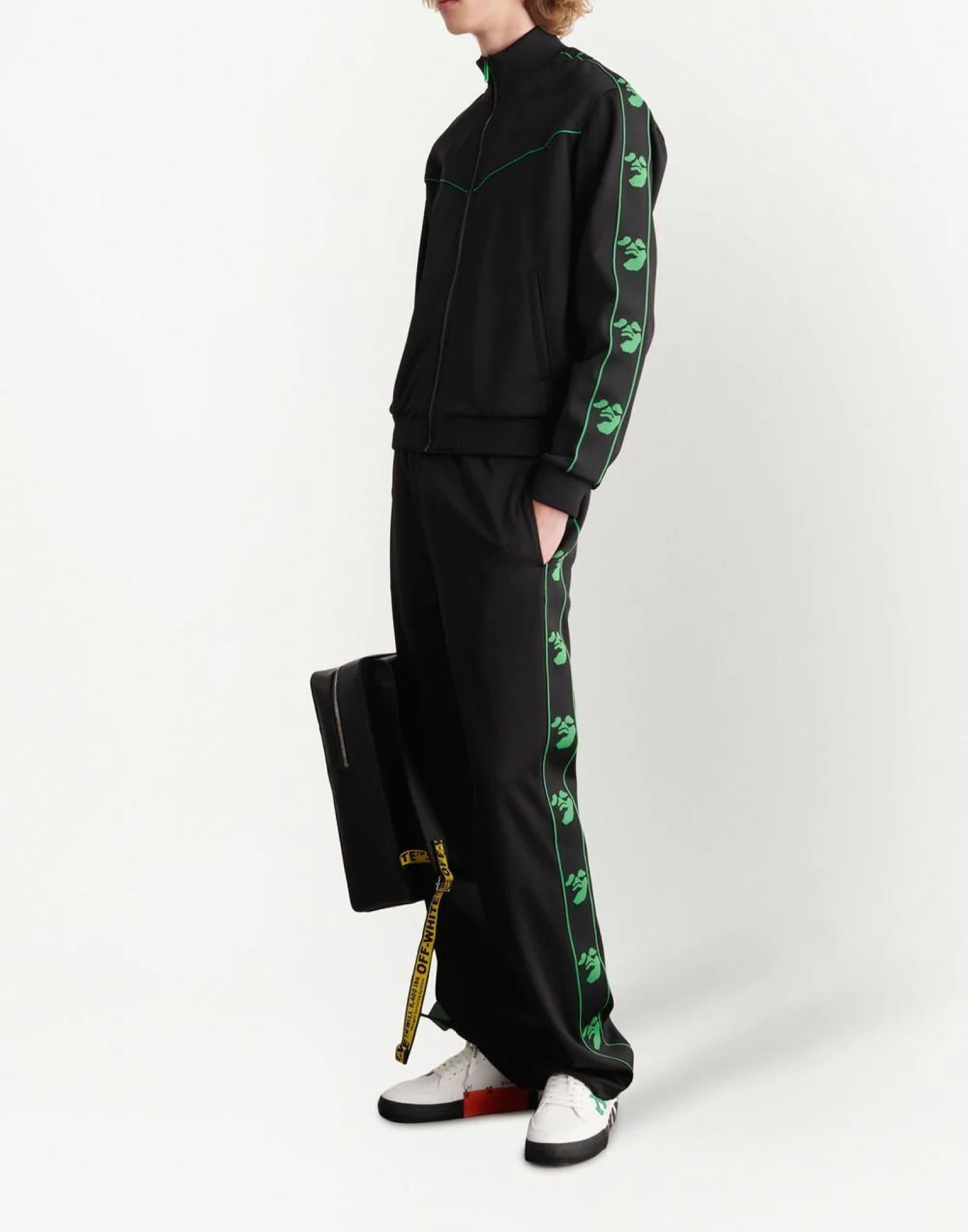 OFF-WHITE Face Band Track Top Sweatshirt