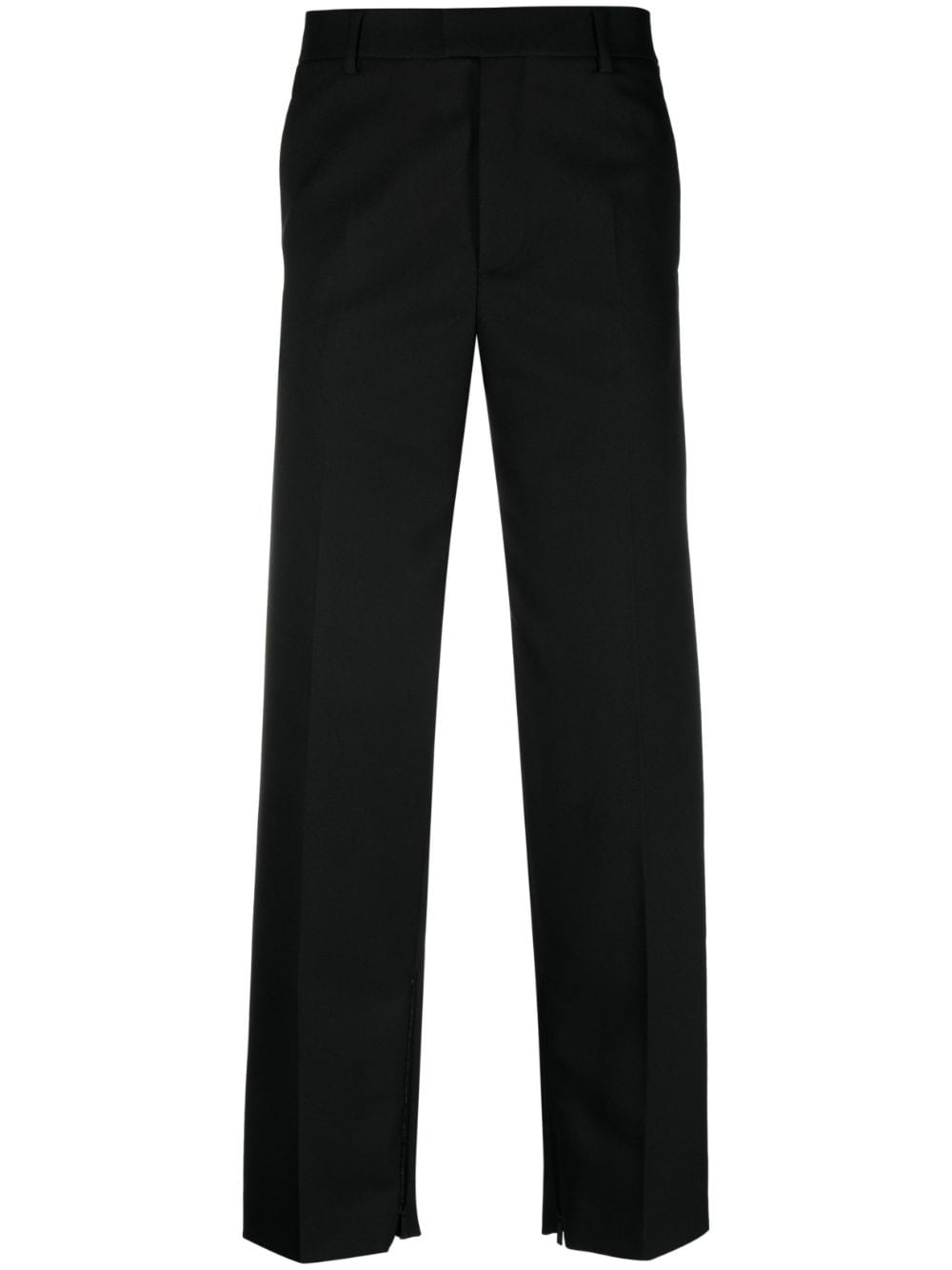 OFF-WHITE Slim Fit Embroidered Drill Zip Pants