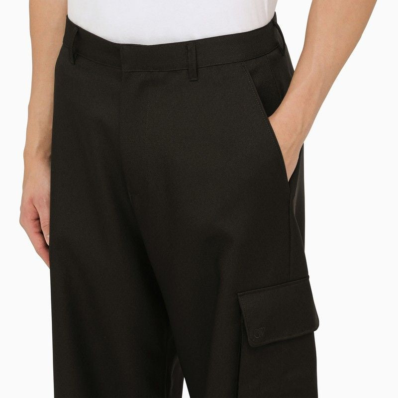 OFF-WHITE Poly Cotton Trousers for Men - SS25 Collection