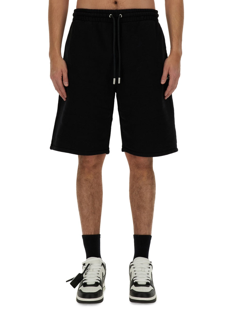 OFF-WHITE Men's Logo Bermuda Shorts - Regular Fit Size L