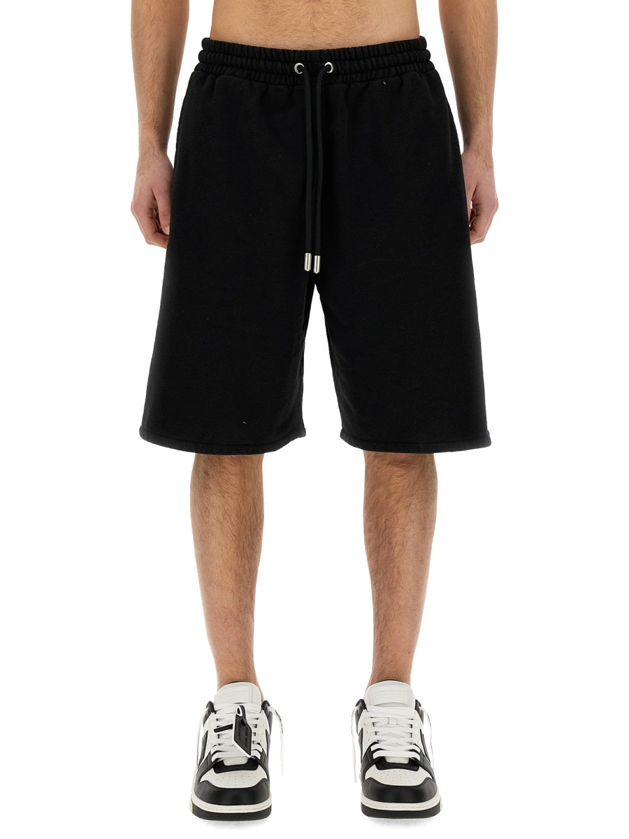 OFF-WHITE Men's Logo Bermuda Shorts - Regular Fit Size L