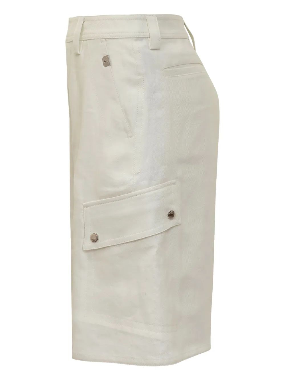 OFF-WHITE Linen Safari Cargo Shorts