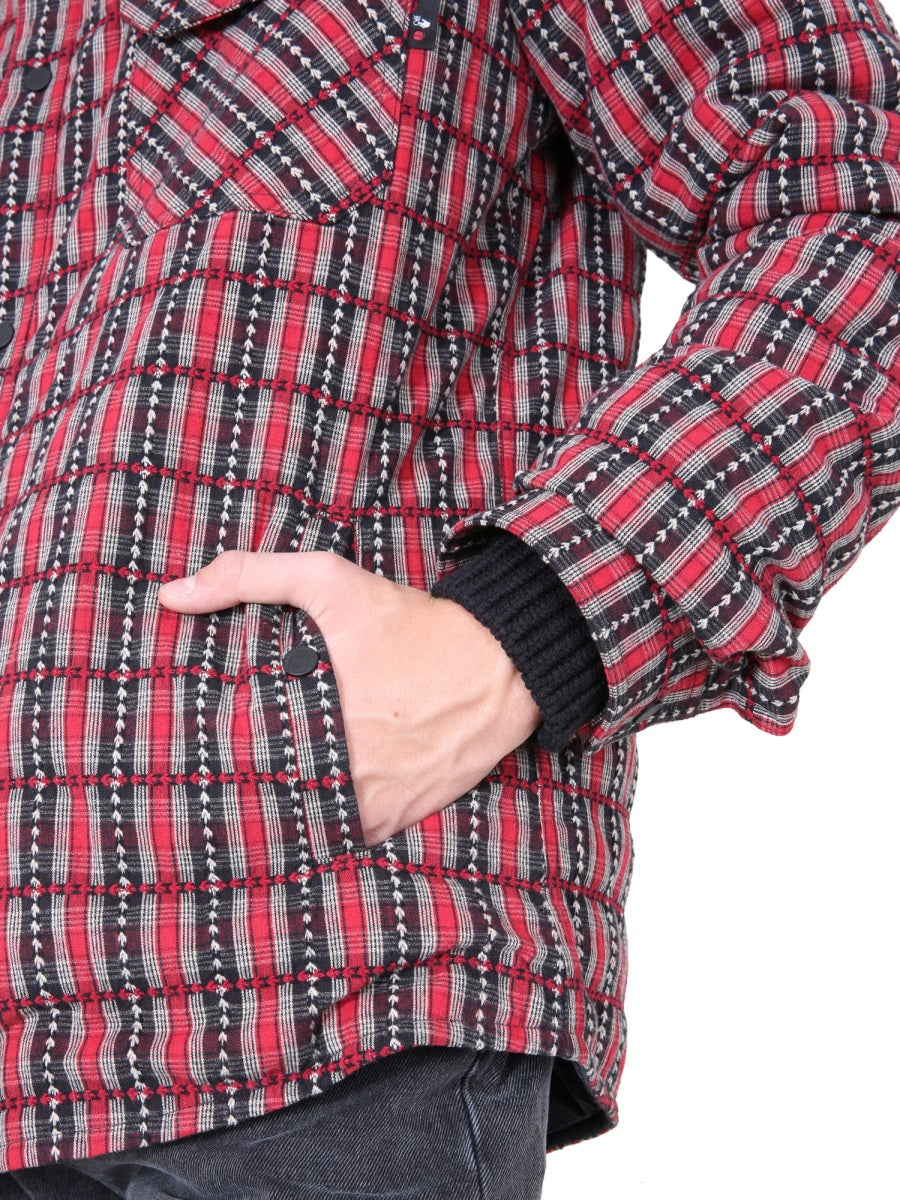 OFF-WHITE Padded Shirt with Removable Sweatshirt - Men's