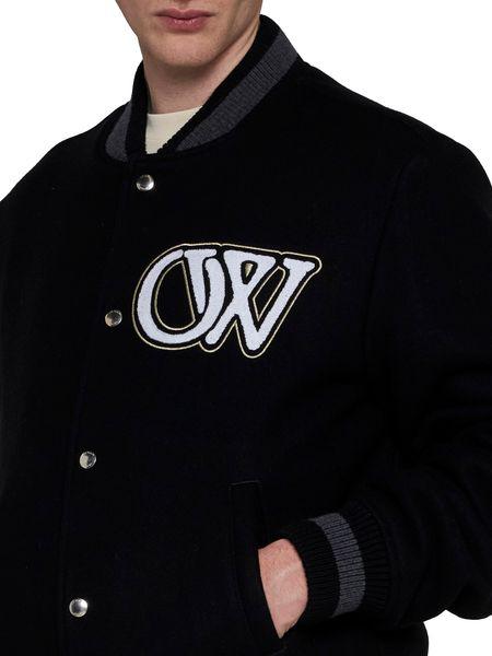OFF-WHITE Wool Varsity Bomber Jacket for Men