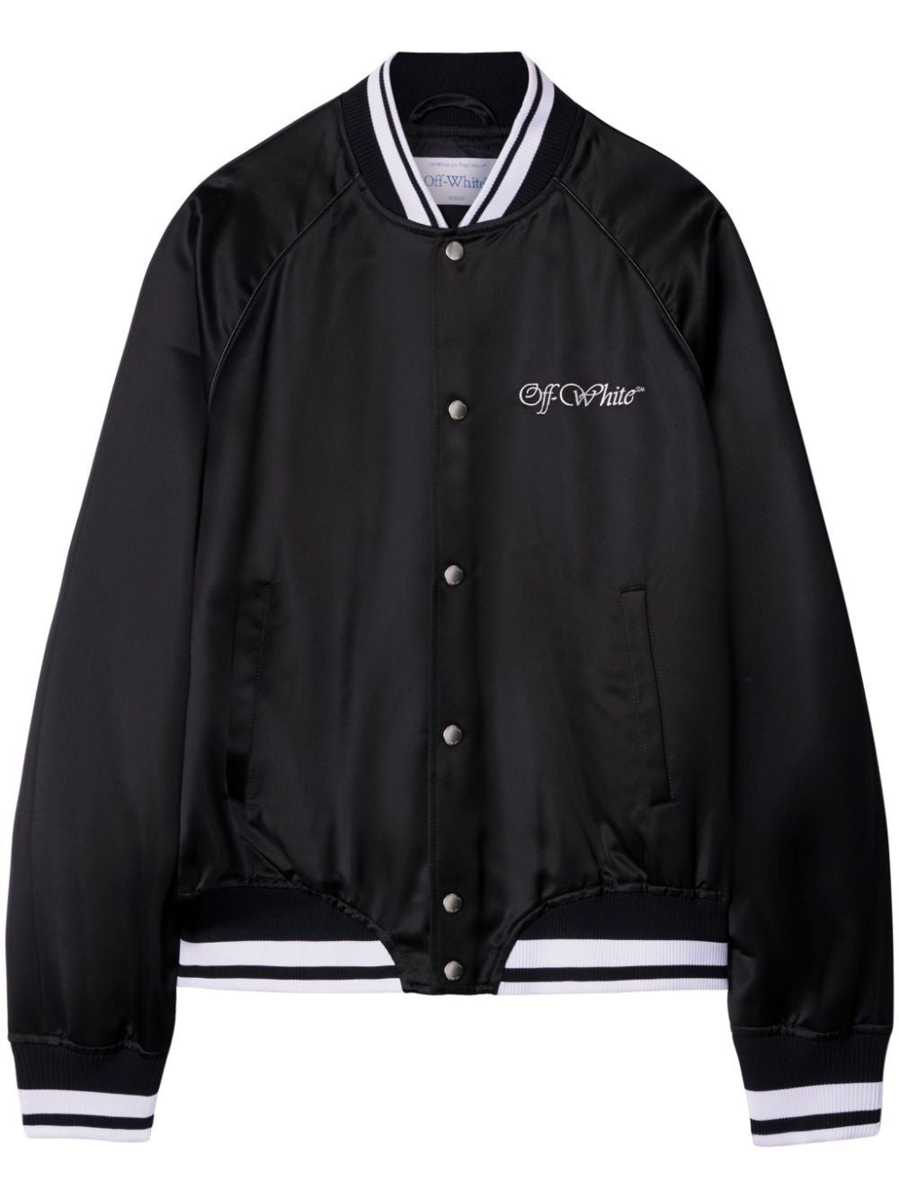 OFF-WHITE Satin Bomber Jacket for Men - Fall/Winter 2024