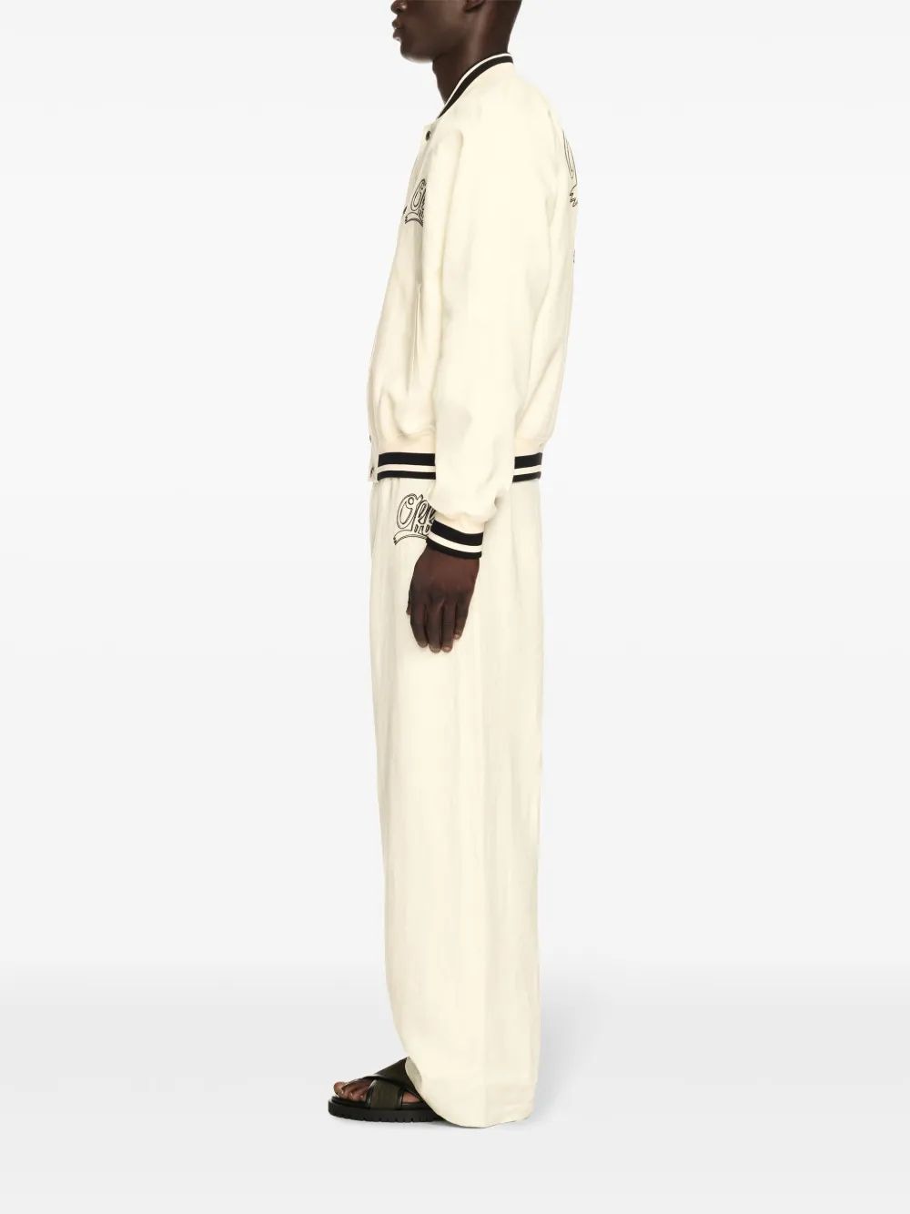 OFF-WHITE Italic Linen Souvenir Jacket - Men's Outerwear