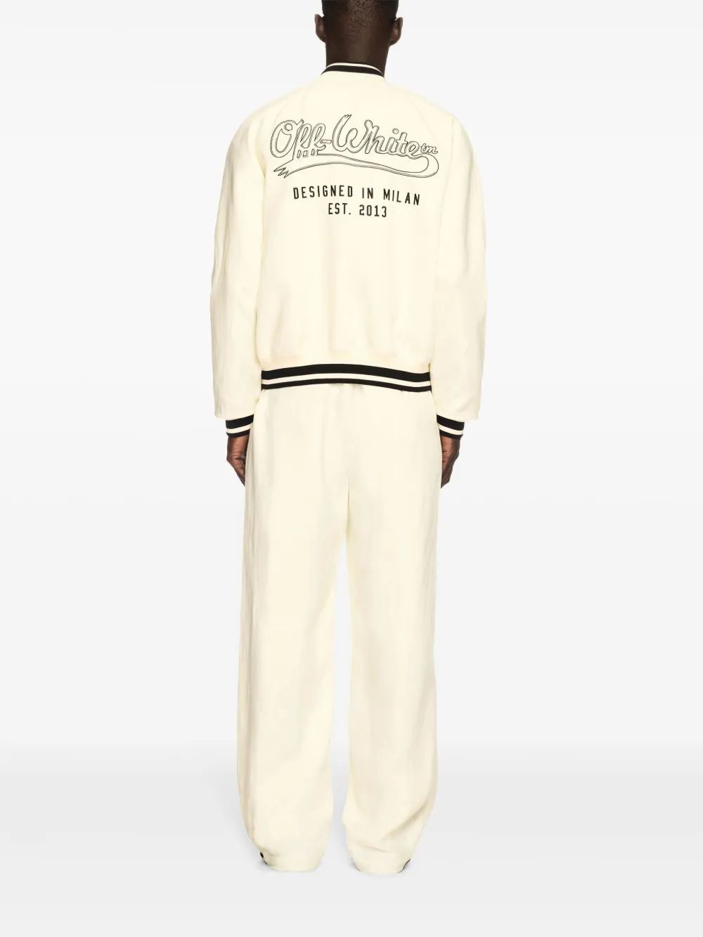 OFF-WHITE Italic Linen Souvenir Jacket - Men's Outerwear