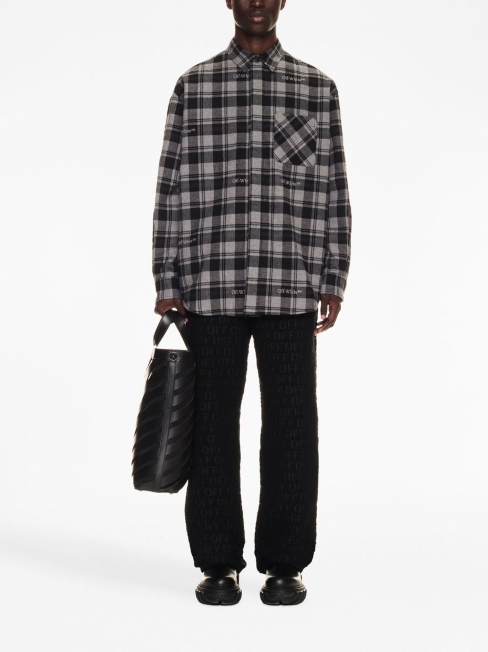 OFF-WHITE Padded Check Flannel Overshirt