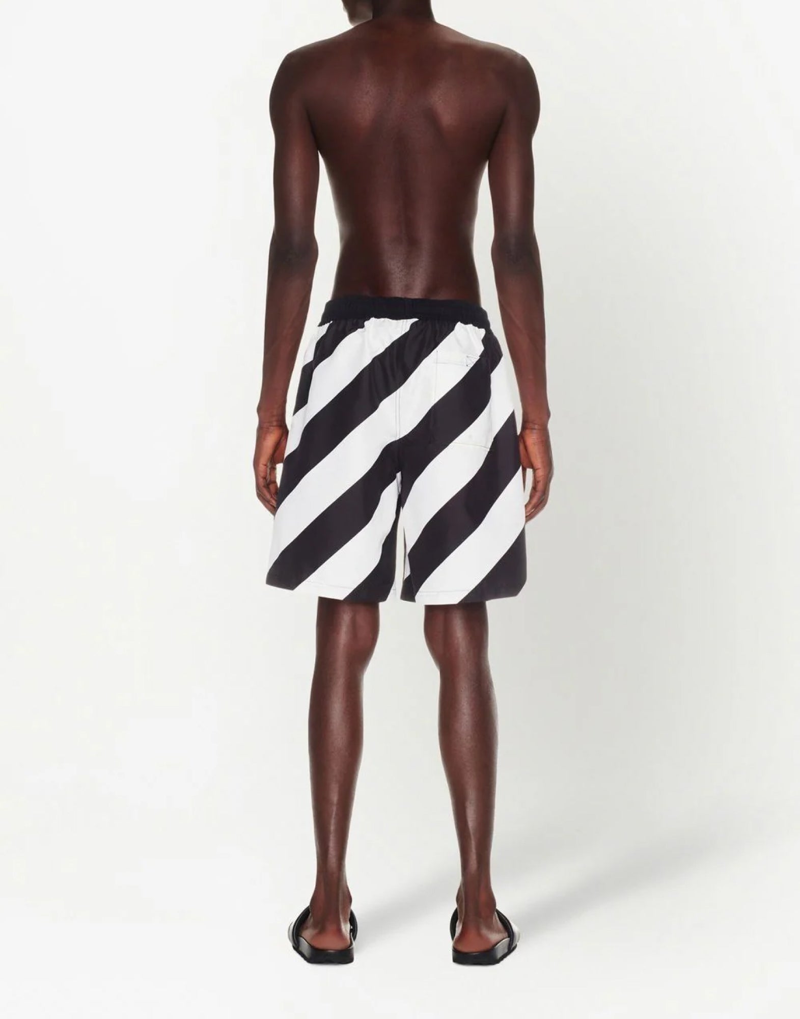 OFF-WHITE Diagonal Logo Mini Surfer Swim Shorts
