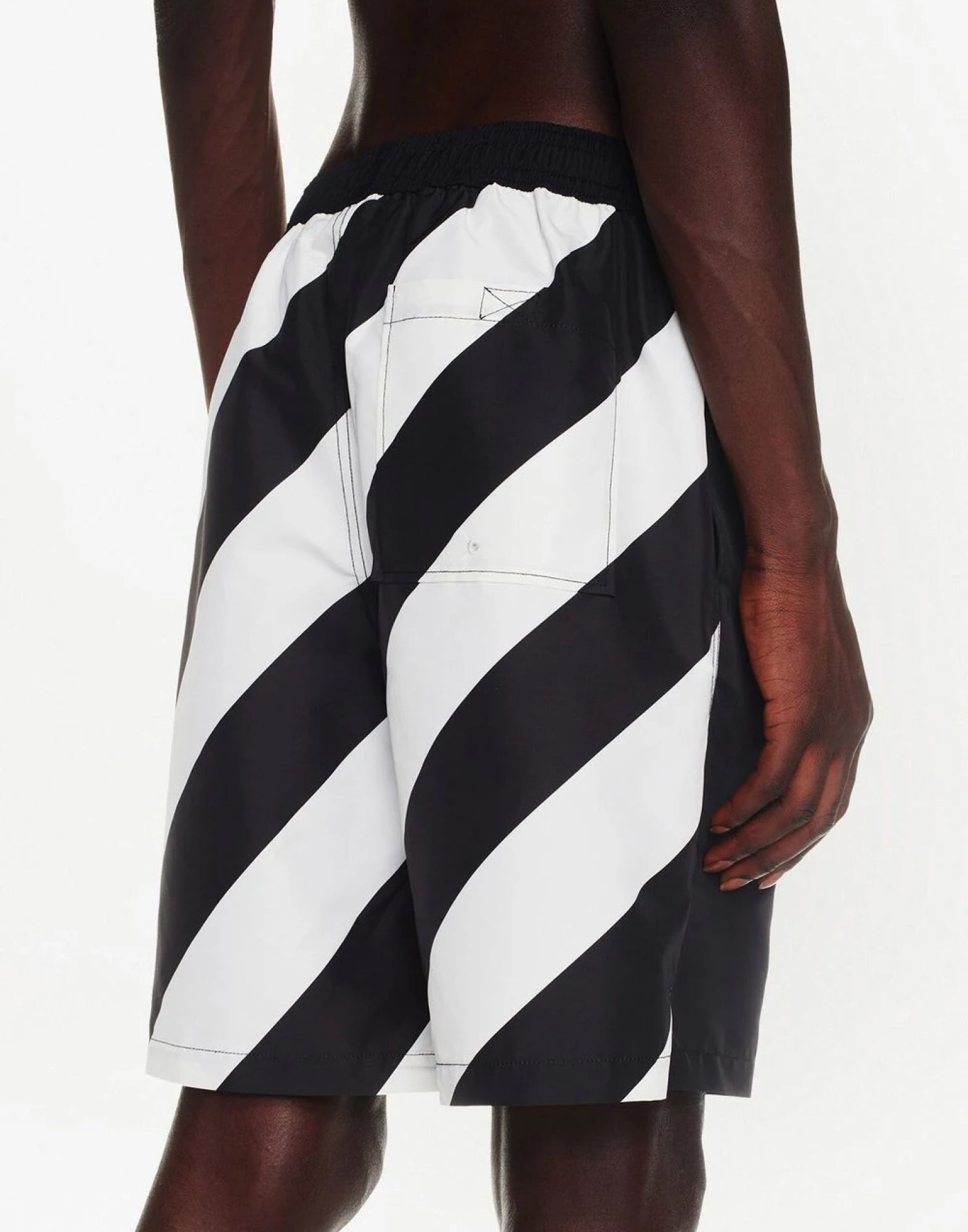 OFF-WHITE Diagonal Logo Mini Surfer Swim Shorts