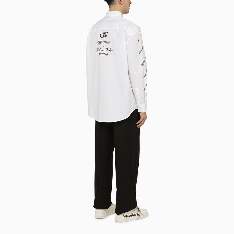 OFF-WHITE Logo Cotton Overshirt