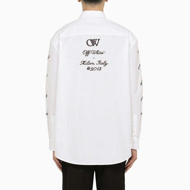 OFF-WHITE Logo Cotton Overshirt