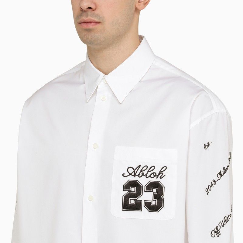 OFF-WHITE Logo Cotton Overshirt
