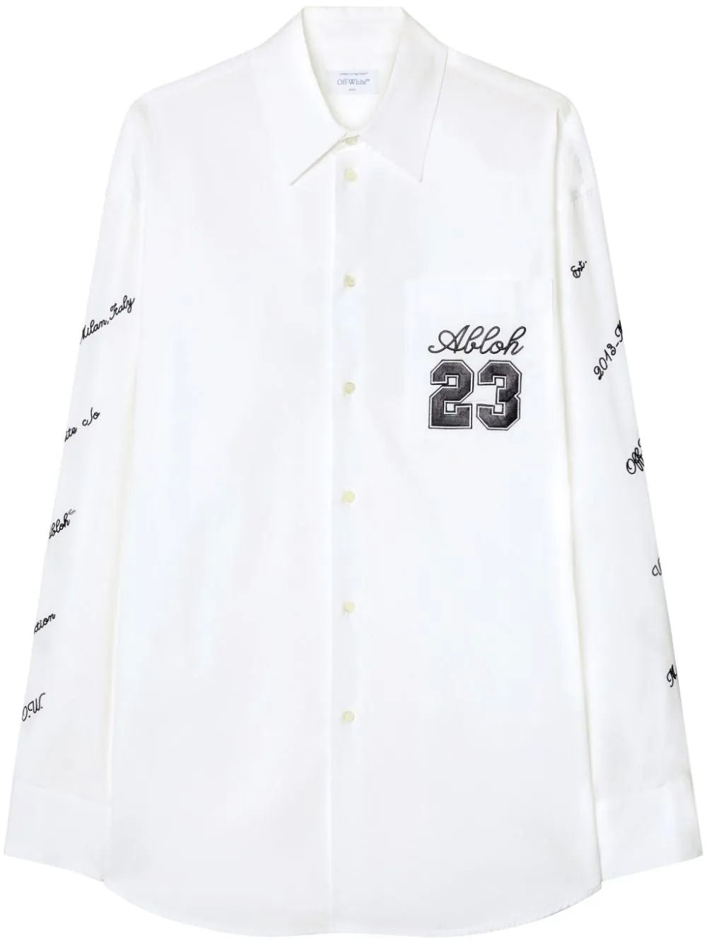 OFF-WHITE Logo Cotton Overshirt