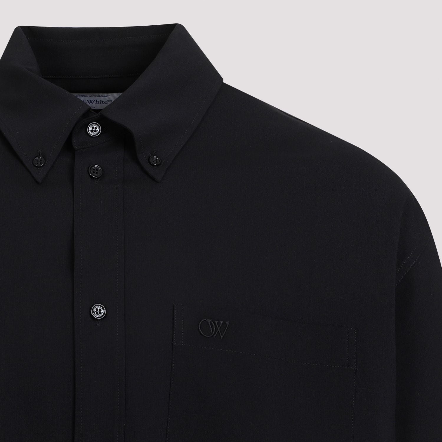 OFF-WHITE Embroidered Cotton Shirt for Men