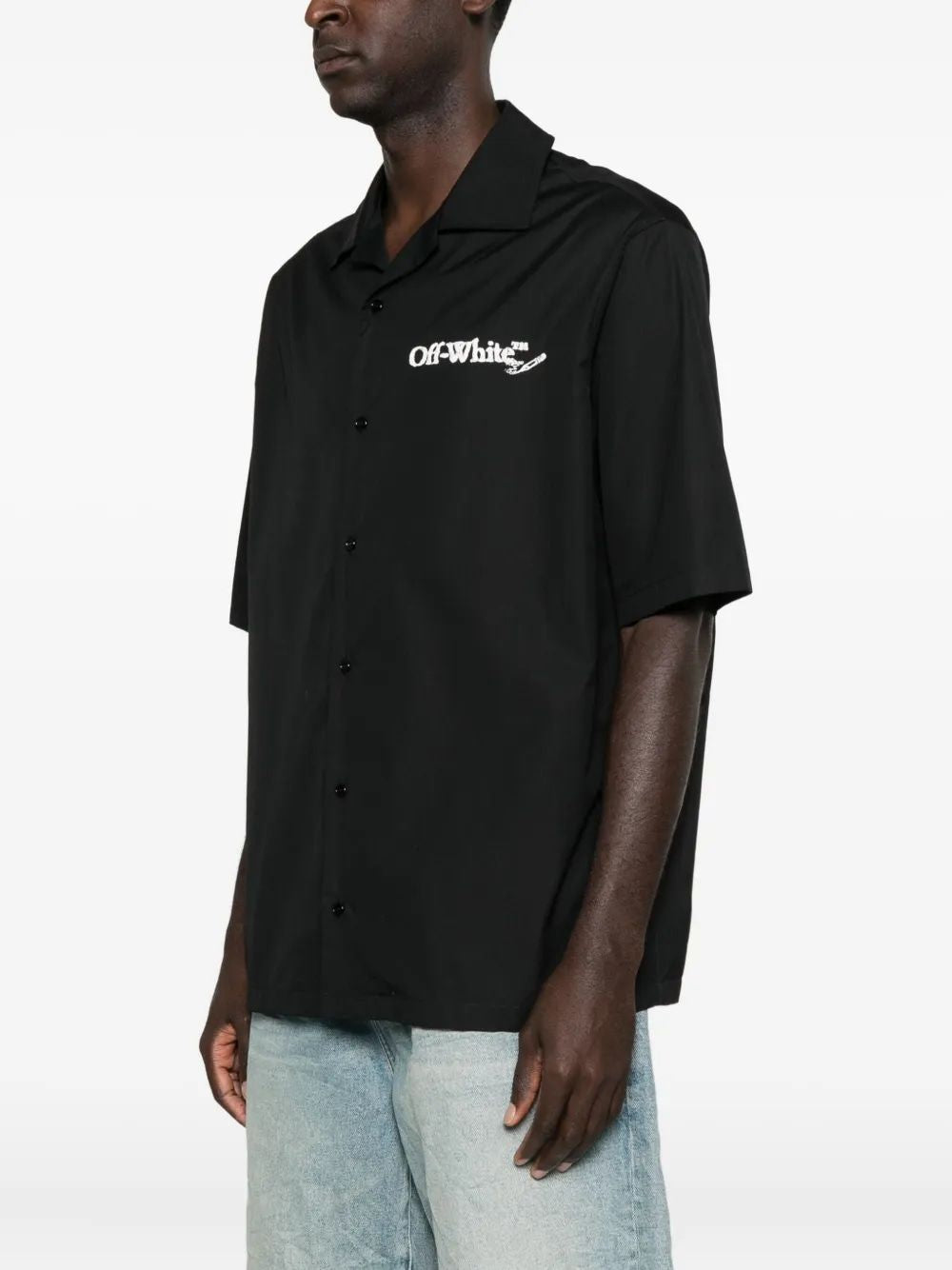 OFF-WHITE Scribble Bowling Shirt for Men