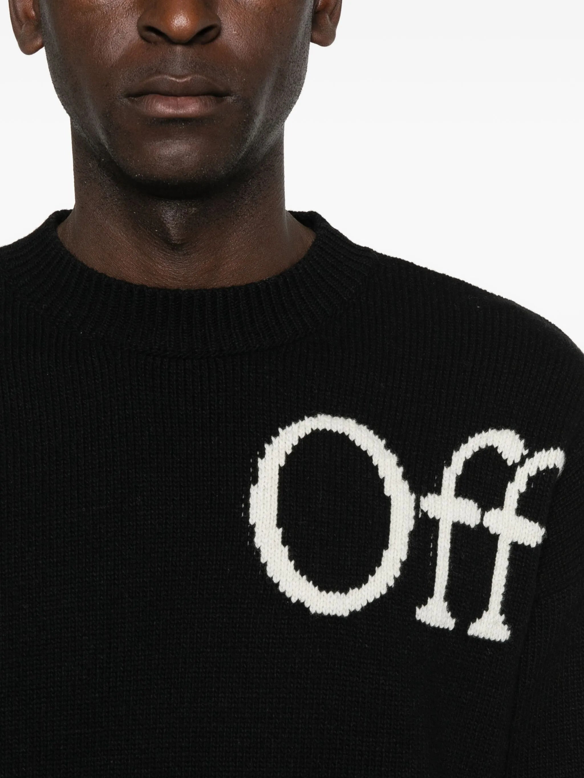 OFF-WHITE Classic Cotton Sweater for Men - FW25 Collection