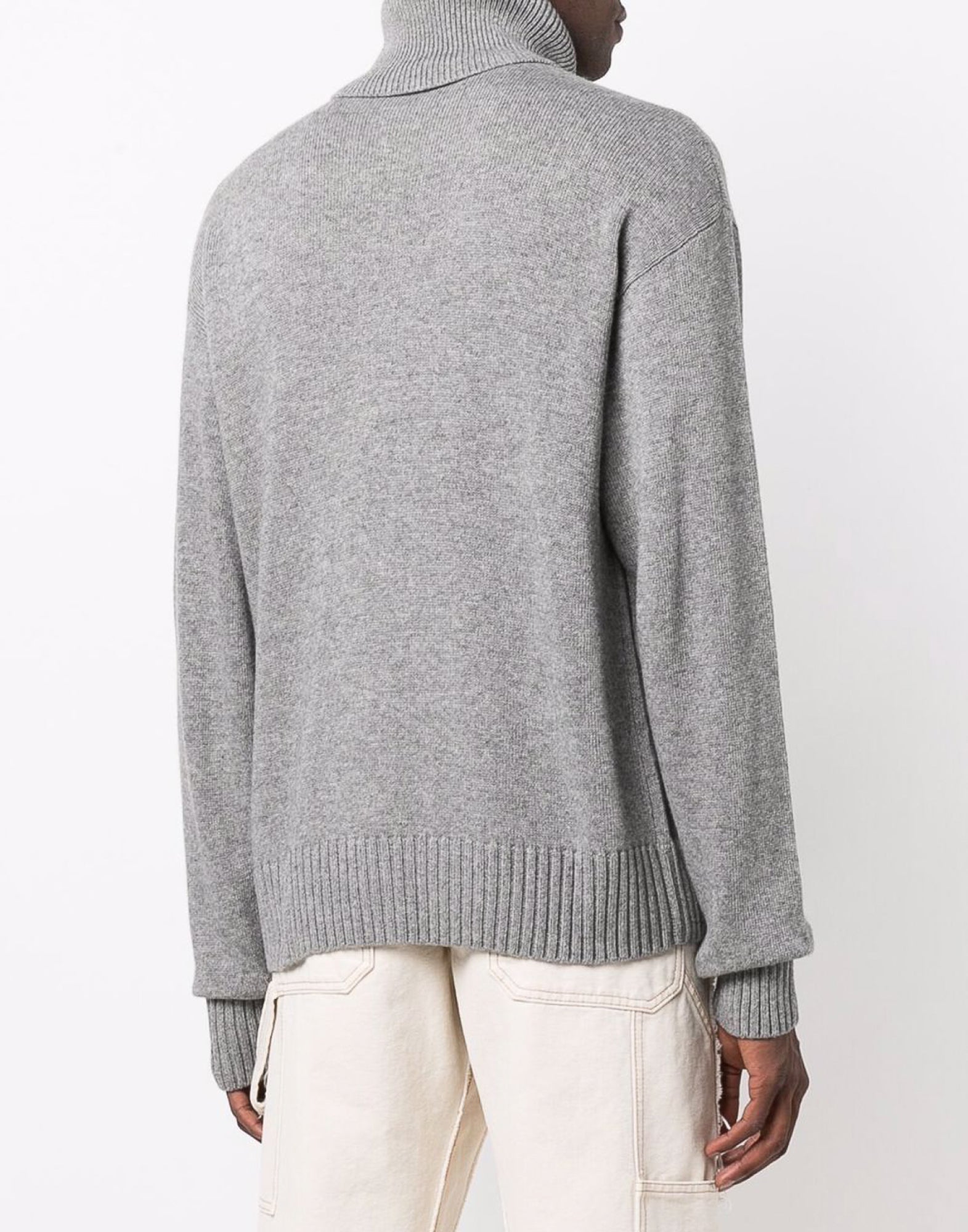 OFF-WHITE Basic Knit Turtleneck Sweater - Medium Size