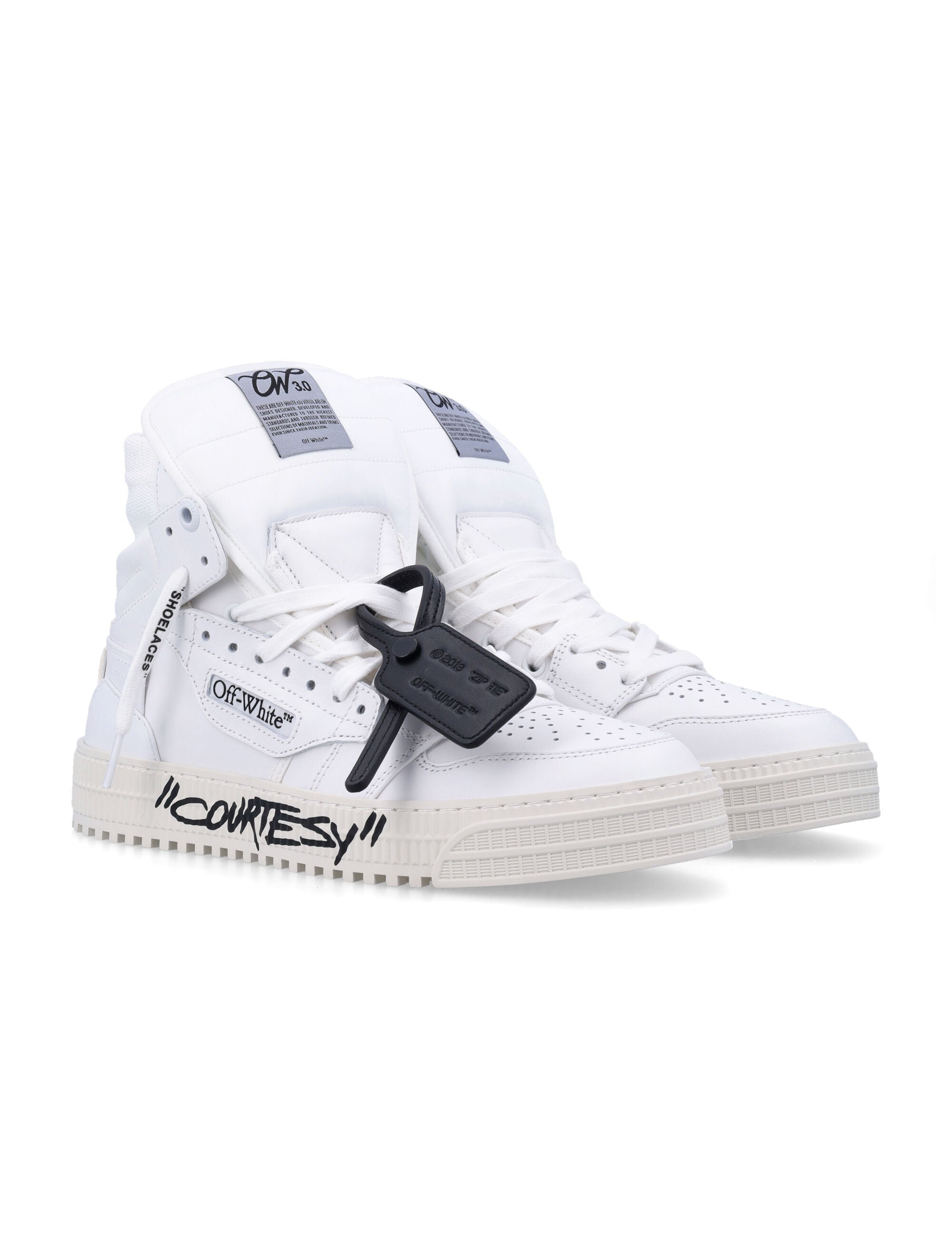 OFF-WHITE High-Top Courtesy Sneakers 3.0