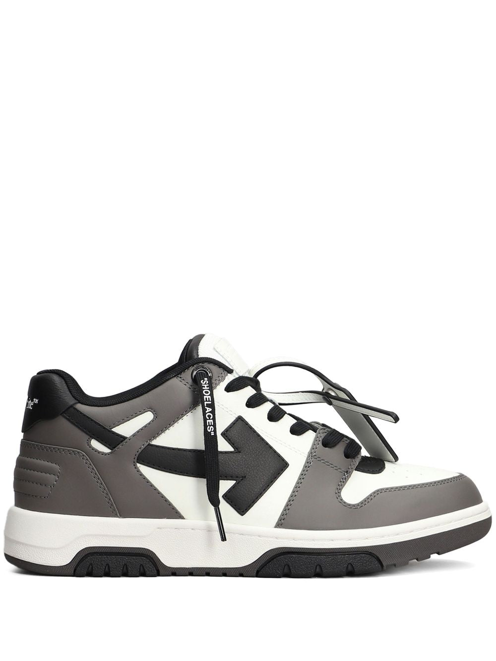 OFF-WHITE Panelled Leather Sneakers for Men