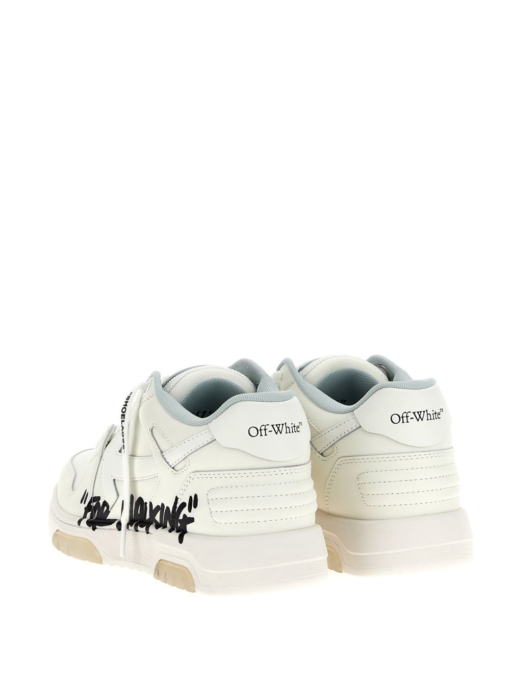 OFF-WHITE Out of Office Leather Sneakers