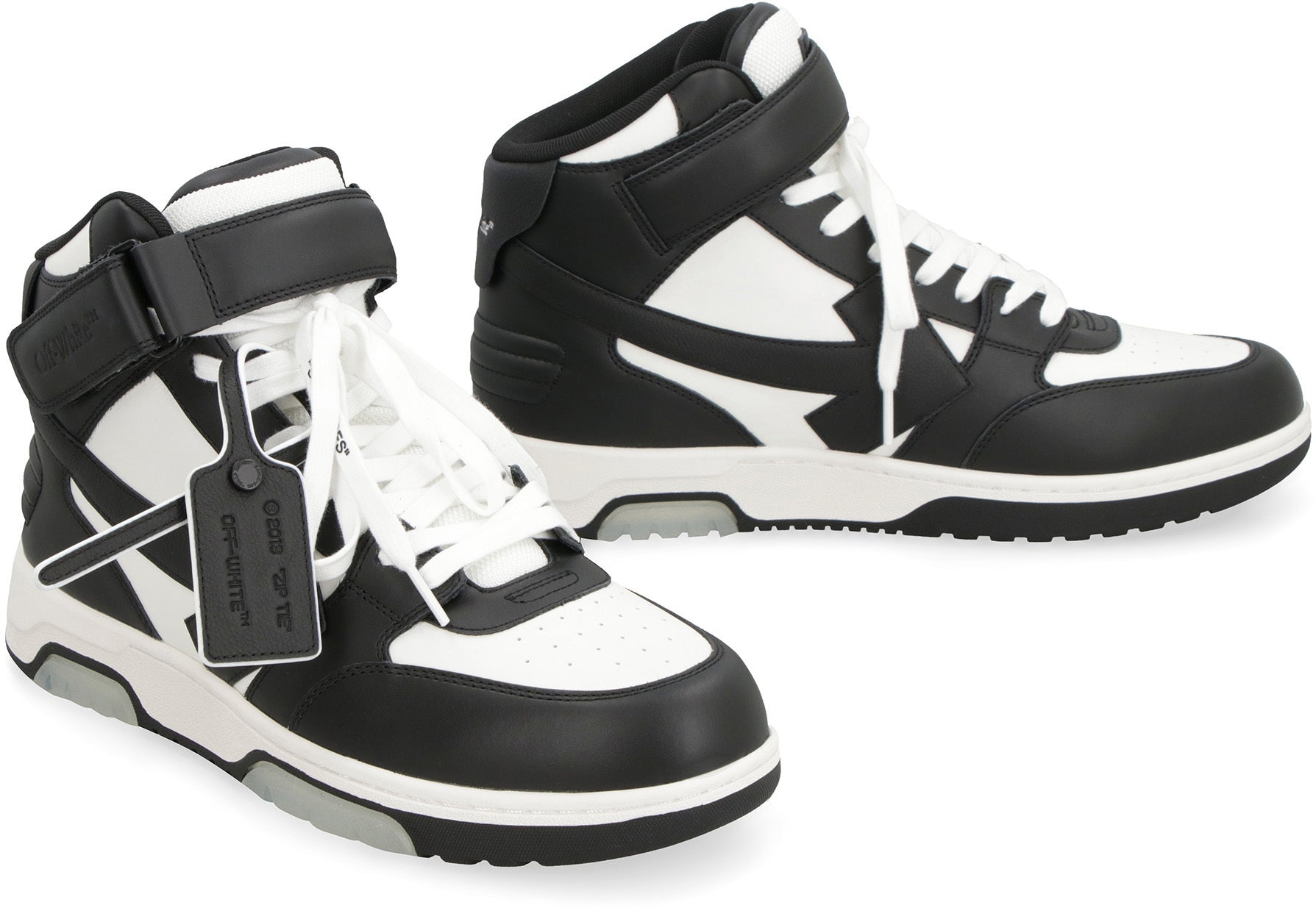 OFF-WHITE High-Top Sneakers with Arrow Motif