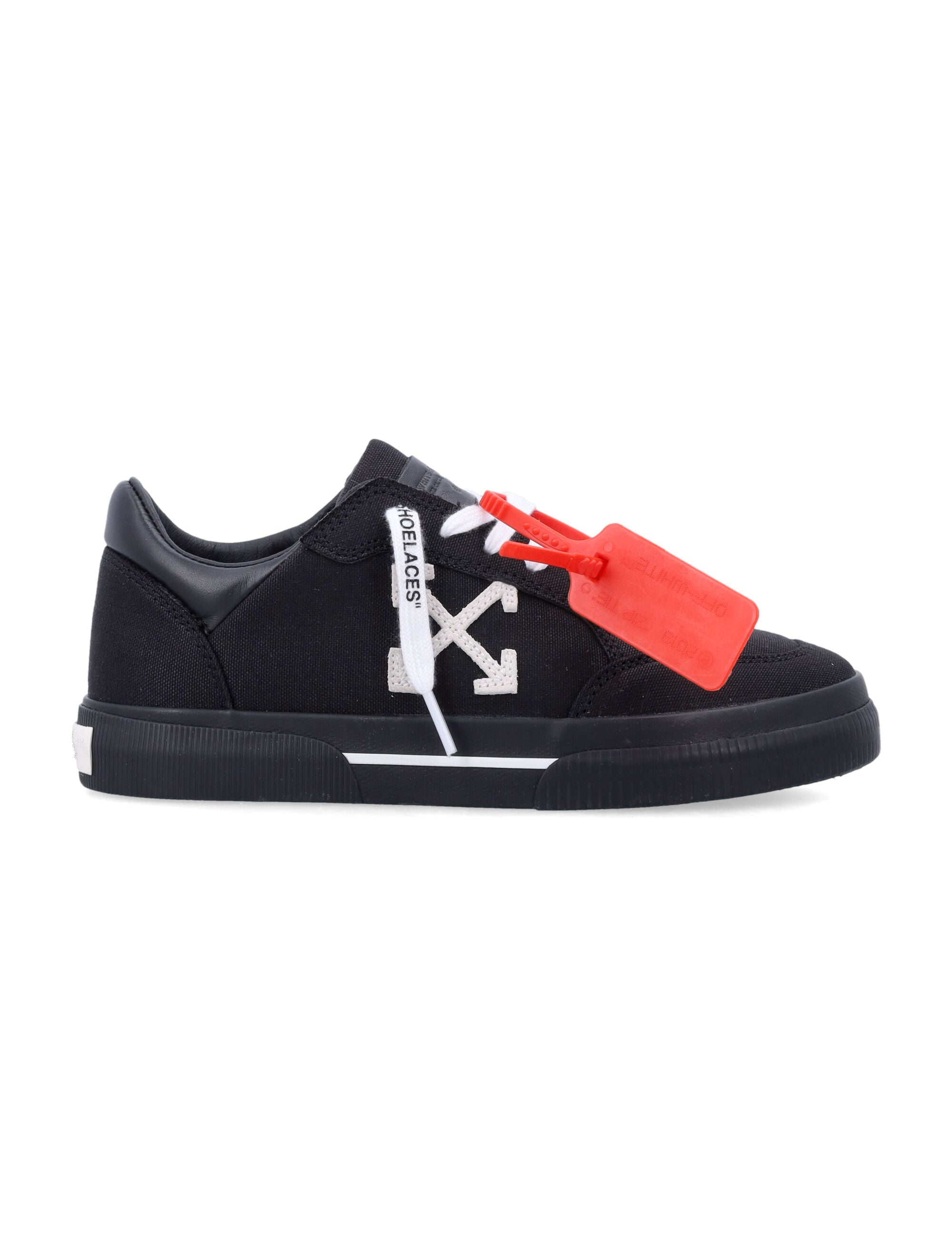 OFF-WHITE Low-Top Vulcanized Canvas Sneakers