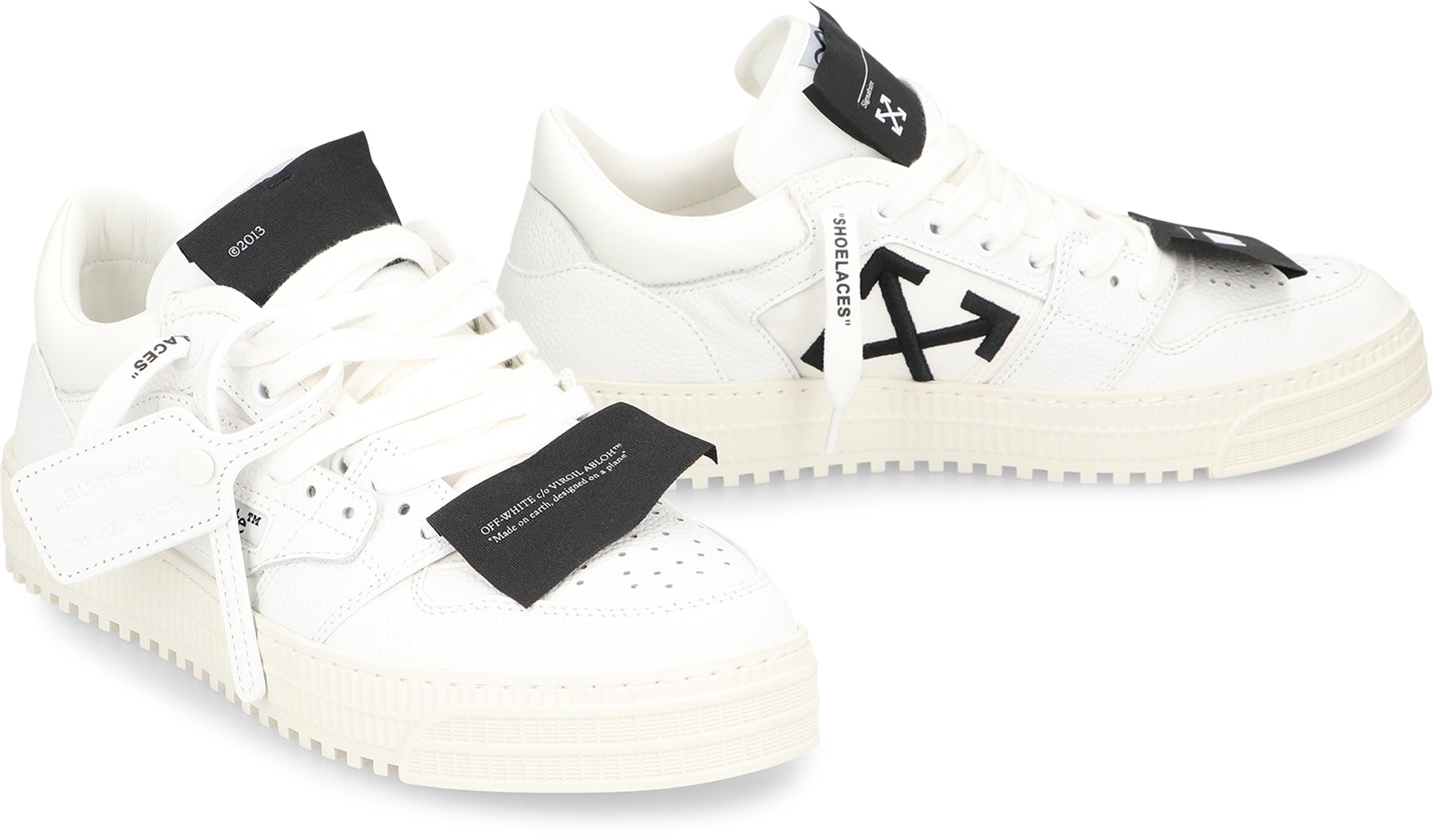 OFF-WHITE Low-Top Sneakers with Removable Charm