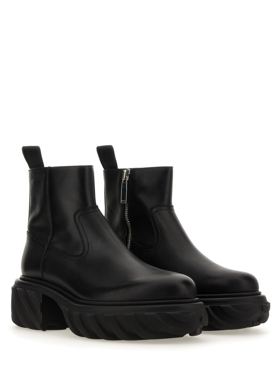 OFF-WHITE Men's Leather Boot