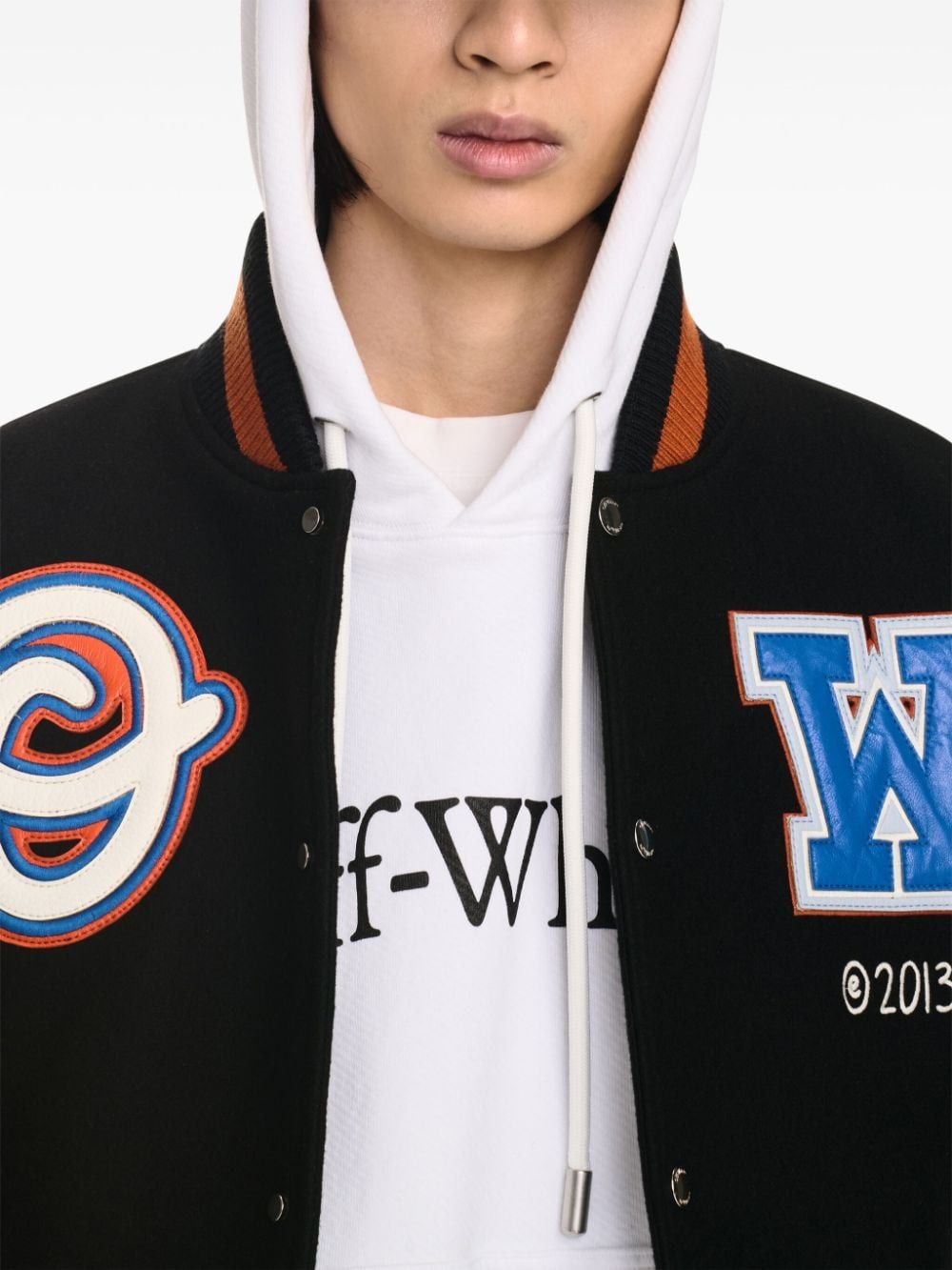 OFF-WHITE Wool Varsity Jacket for Men