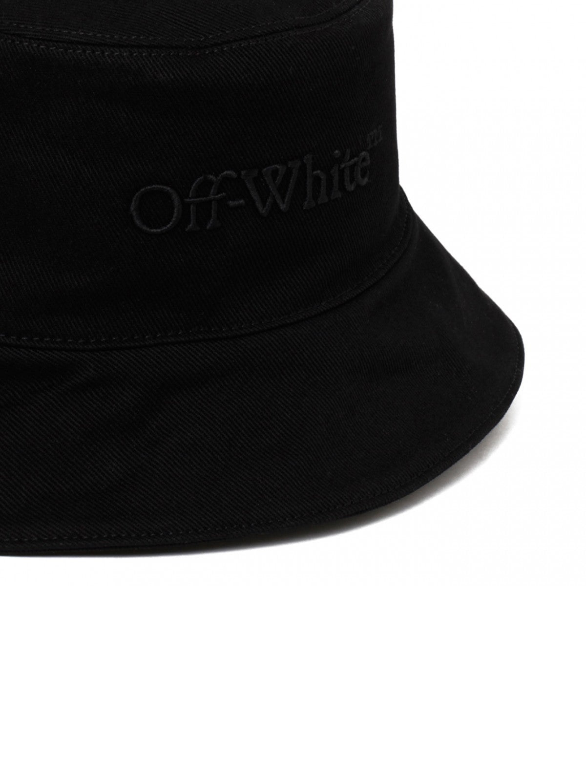 OFF-WHITE Bookish Logo Denim Bucket Hat