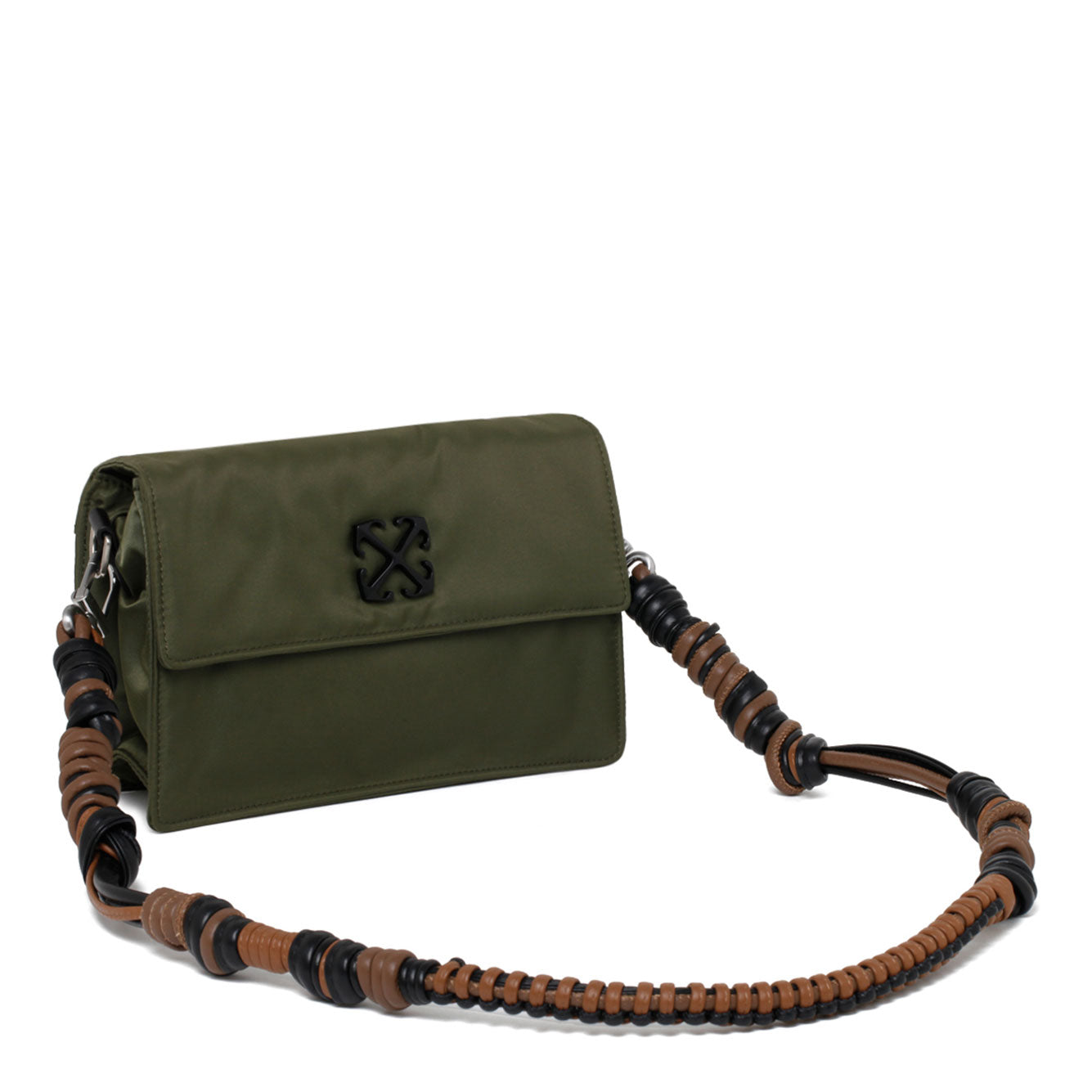 OFF-WHITE Military Green Mini Polyester Handbag for Men