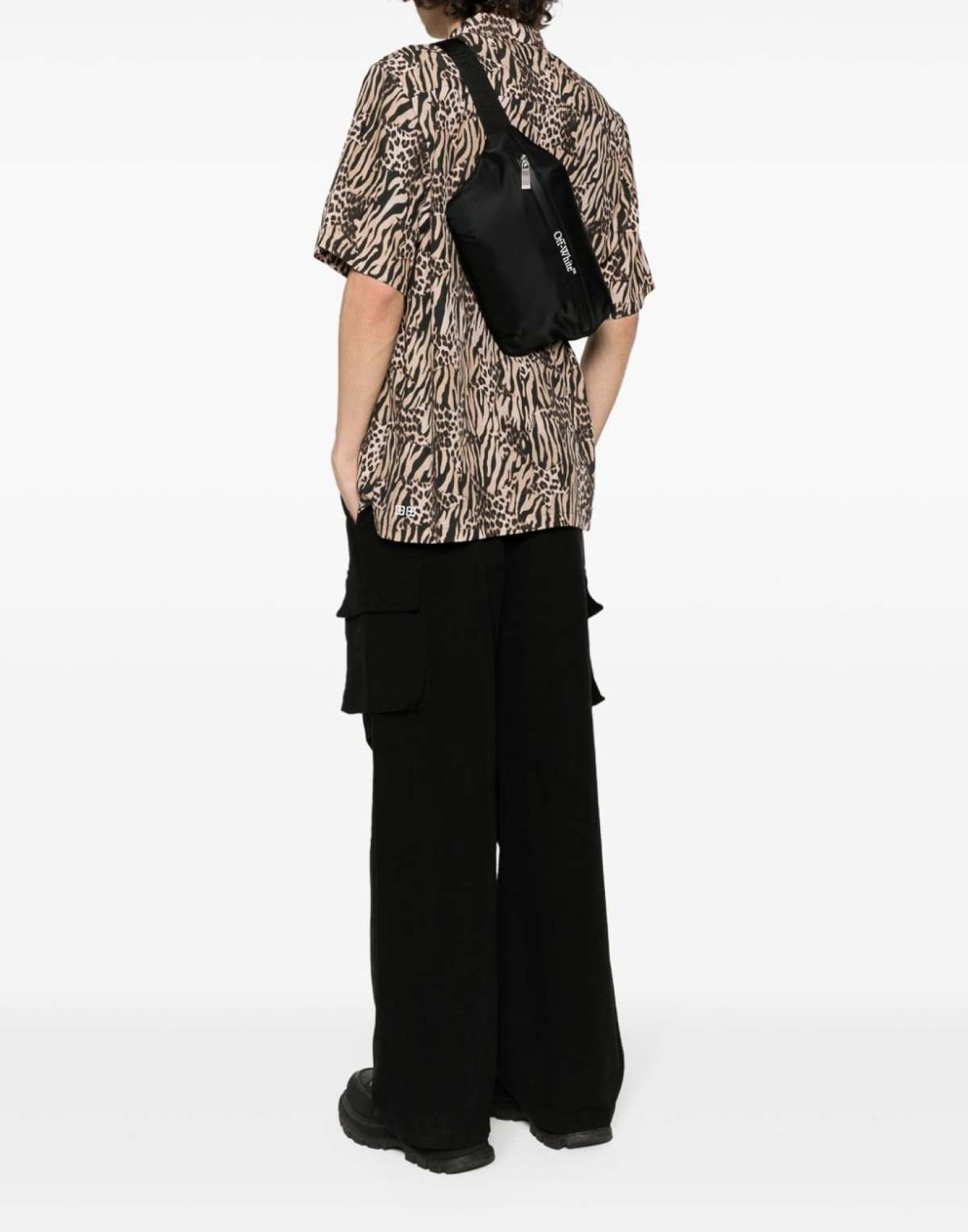 OFF-WHITE Outdoor Mini Waistbag Logo Belt Handbag 34X17X9 CM