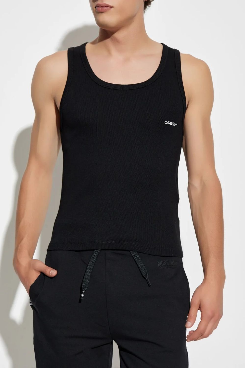 OFF-WHITE Bookish Rib Tank Top