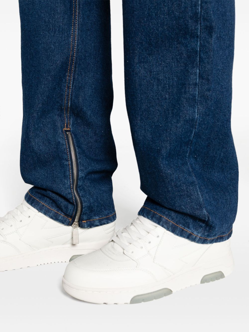 OFF-WHITE Zip Detail Skate Jeans - Medium