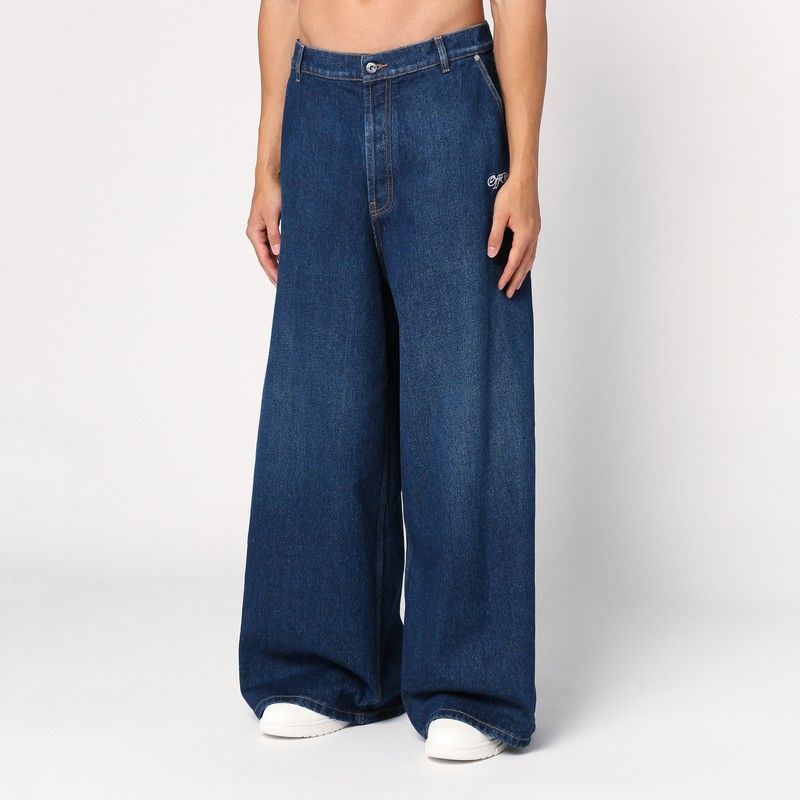 OFF-WHITE Wide Denim Jeans for Men - FW24 Collection