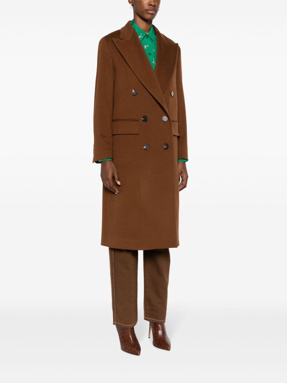 ALBERTO BIANI Double-Breasted Wool Jacket