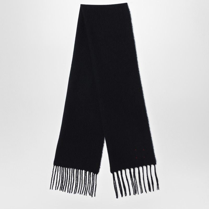 DESTIN Elegant Wool and Cashmere Scarf with Fringed Edges