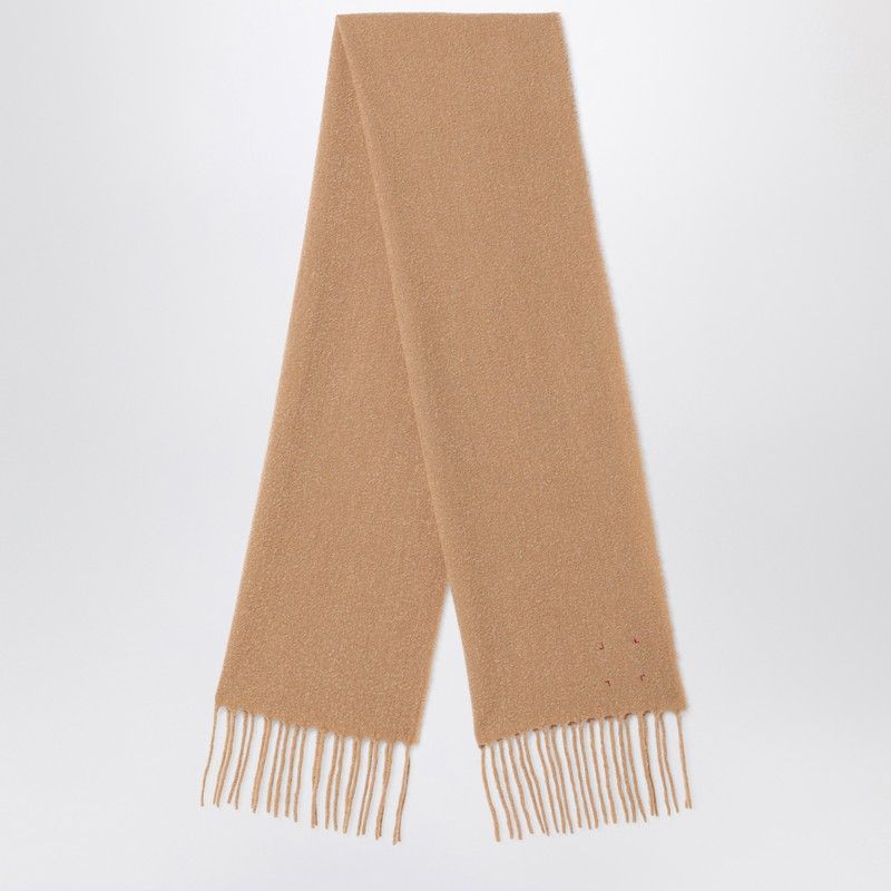DESTIN Wool and Cashmere Scarf with Fringed Edges