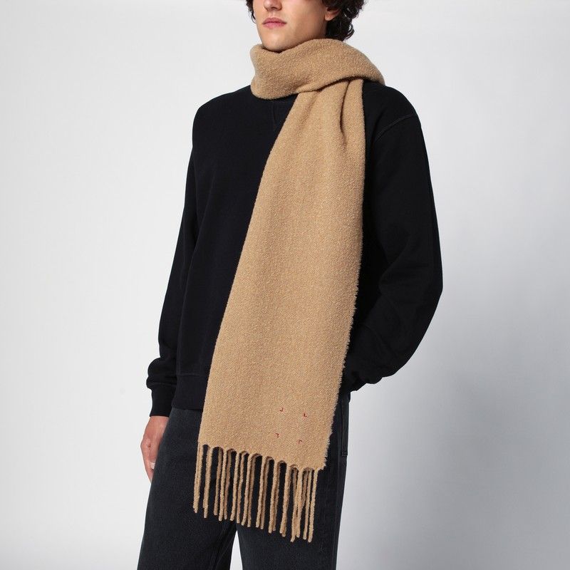 DESTIN Wool and Cashmere Scarf with Fringed Edges