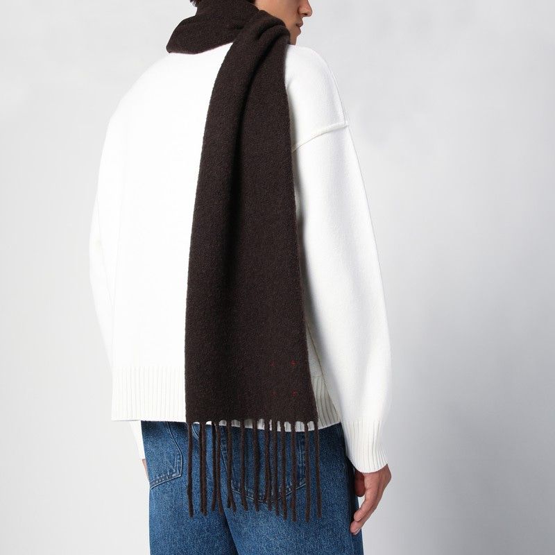 DESTIN Wool and Cashmere Scarf with Fringed Edges