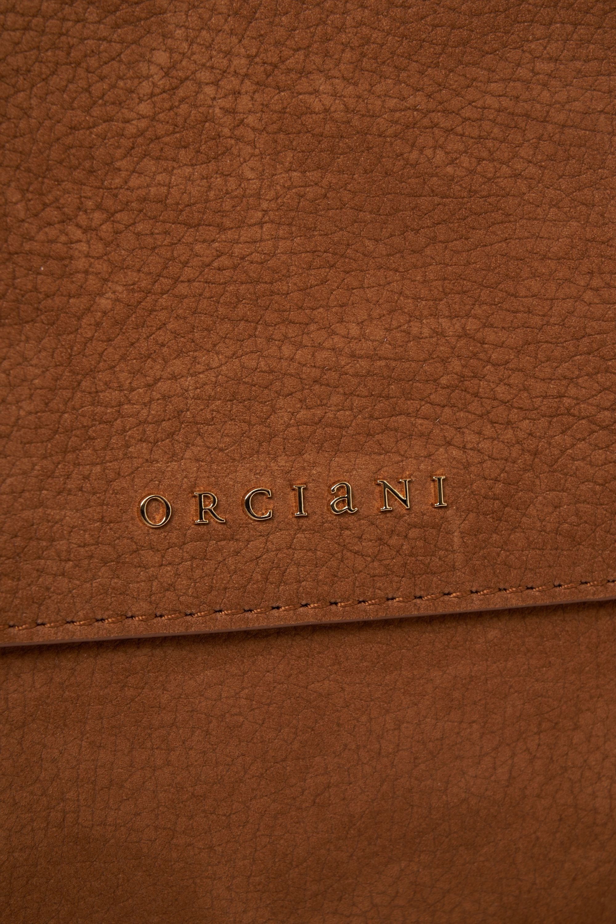 ORCIANI Mini Suede Handbag with Elegant Design - 24 x 21 x 12 cm