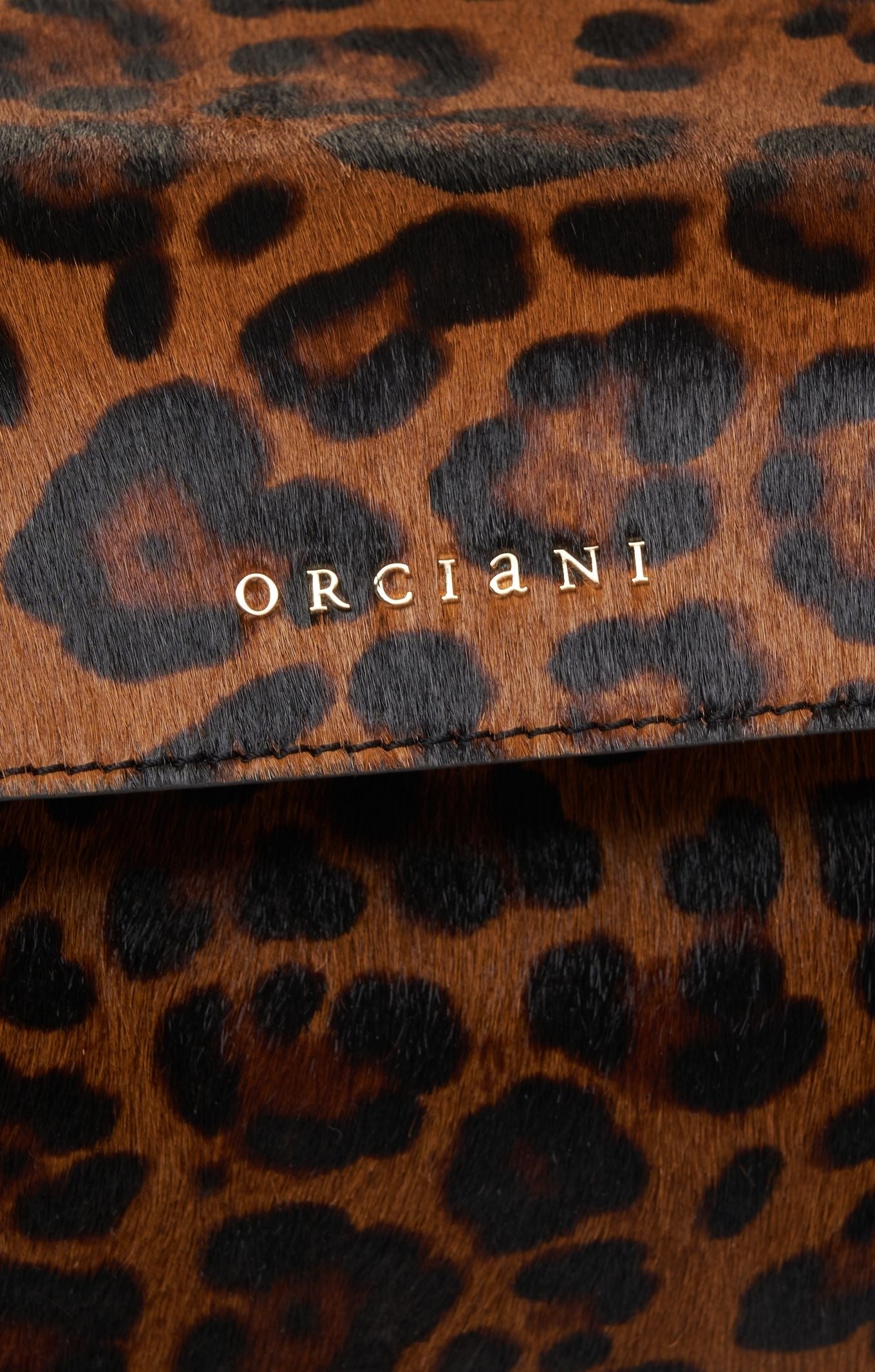 ORCIANI Stylish Animal Print Shoulder Bag (40 x 30 x 16 cm)