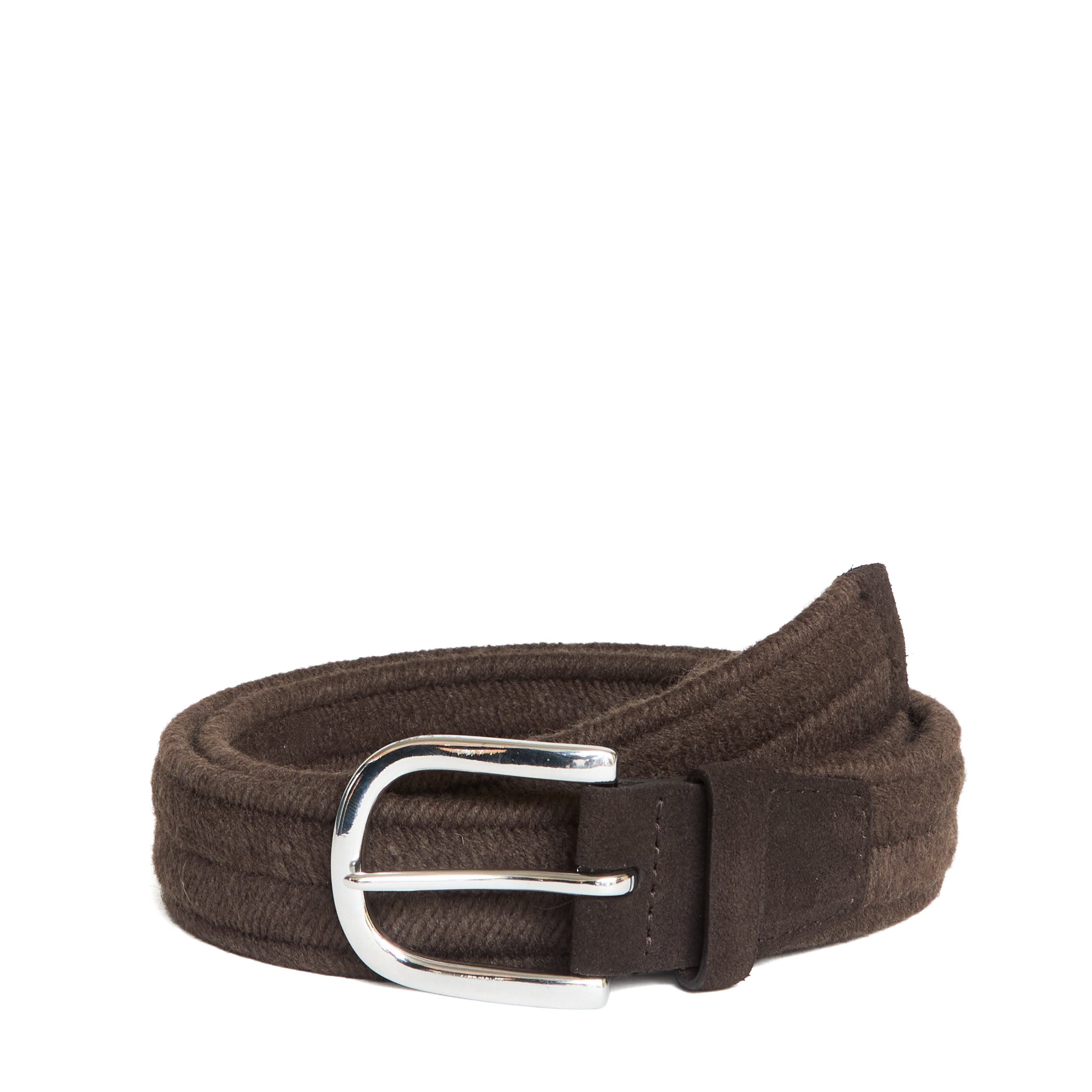 ORCIANI Woven Elastic Wool Belt - 4 cm