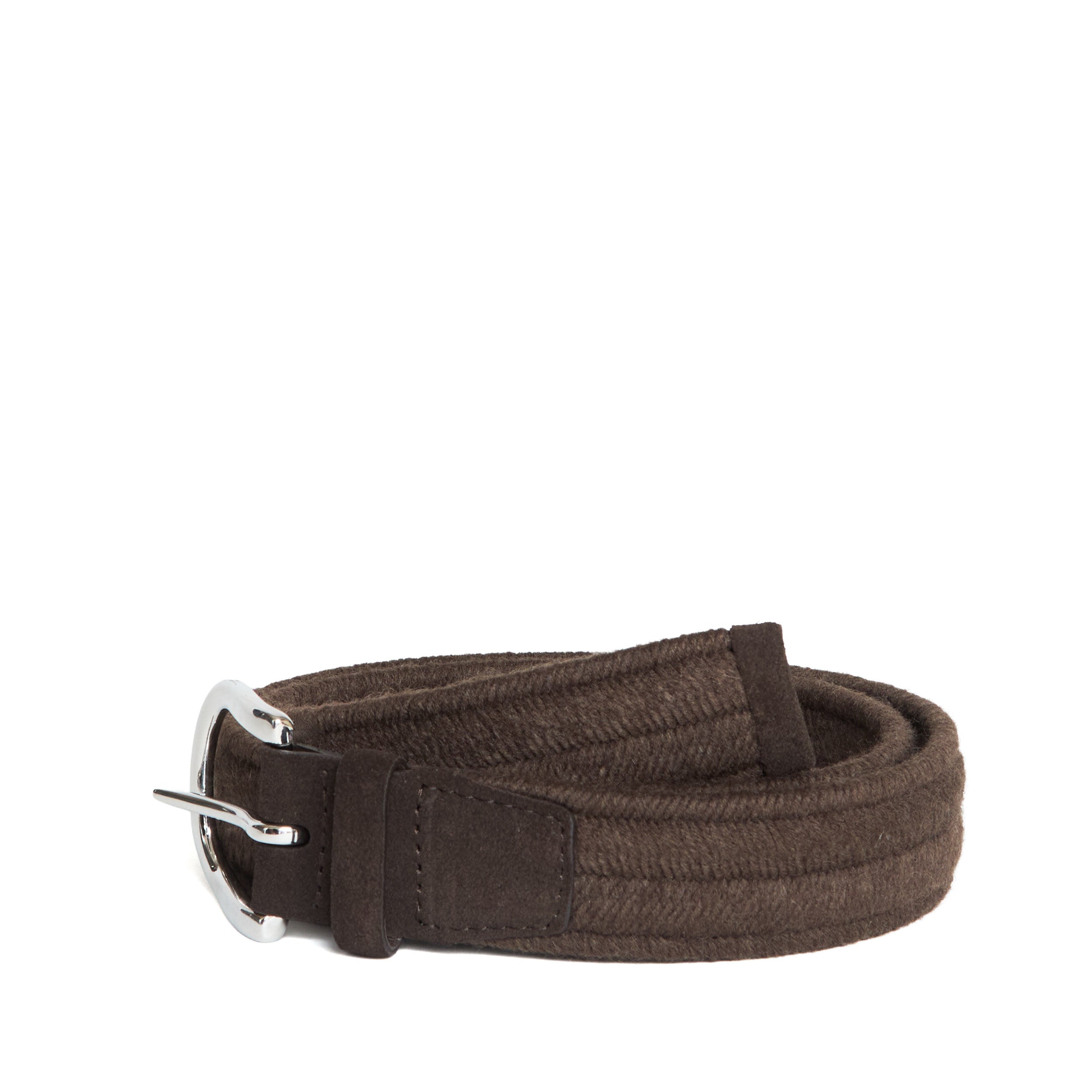 ORCIANI Woven Elastic Wool Belt - 4 cm