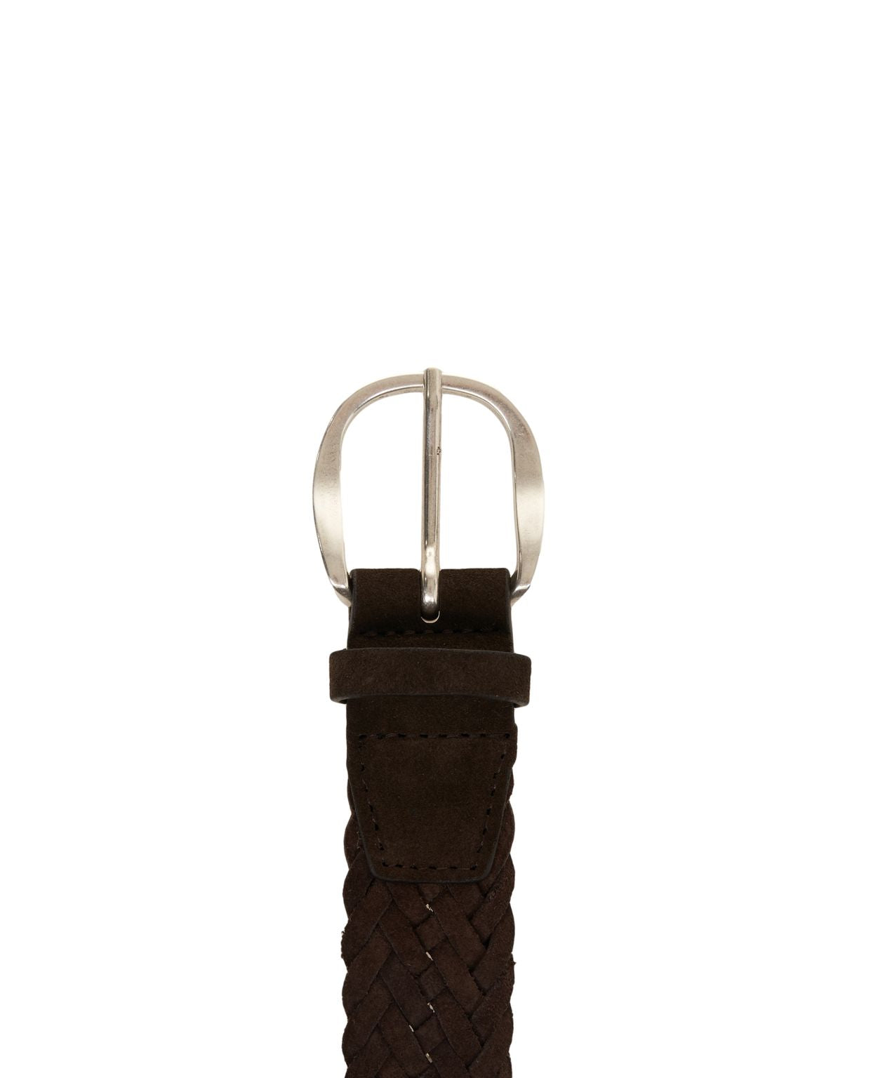 ORCIANI Woven Leather Belt for Men