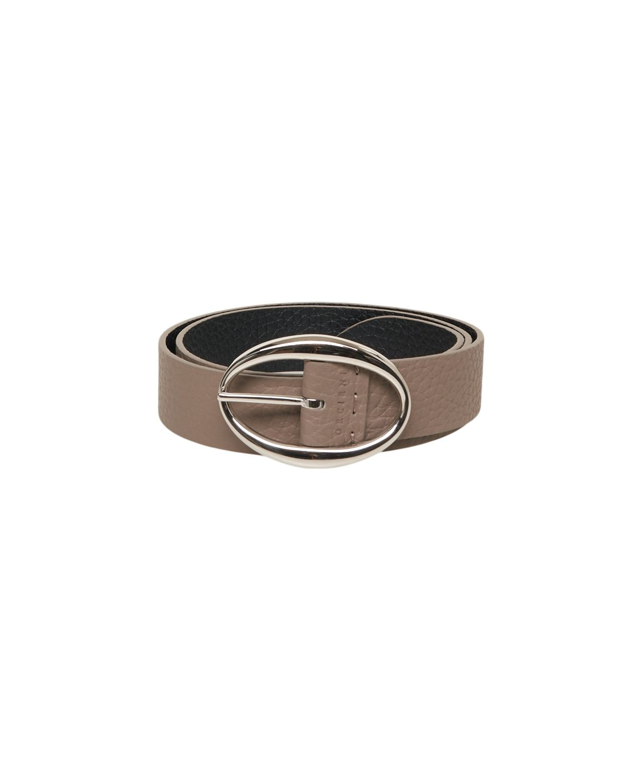 ORCIANI Elegant Hammered Leather Belt - 3.5cm Width